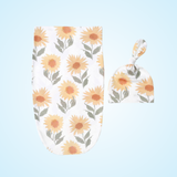 Baby Swaddle Sleeping Blanket with Knotted Pull On Hat