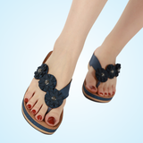 Orthopedic Woman Slip On Wedge Walking Sandals