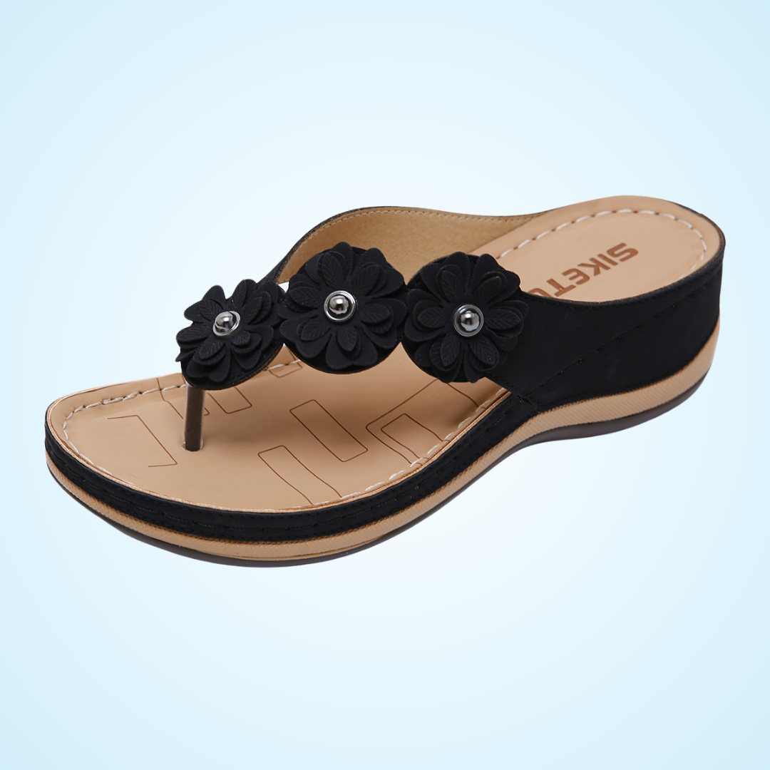 Orthopedic Woman Slip On Wedge Walking Sandals