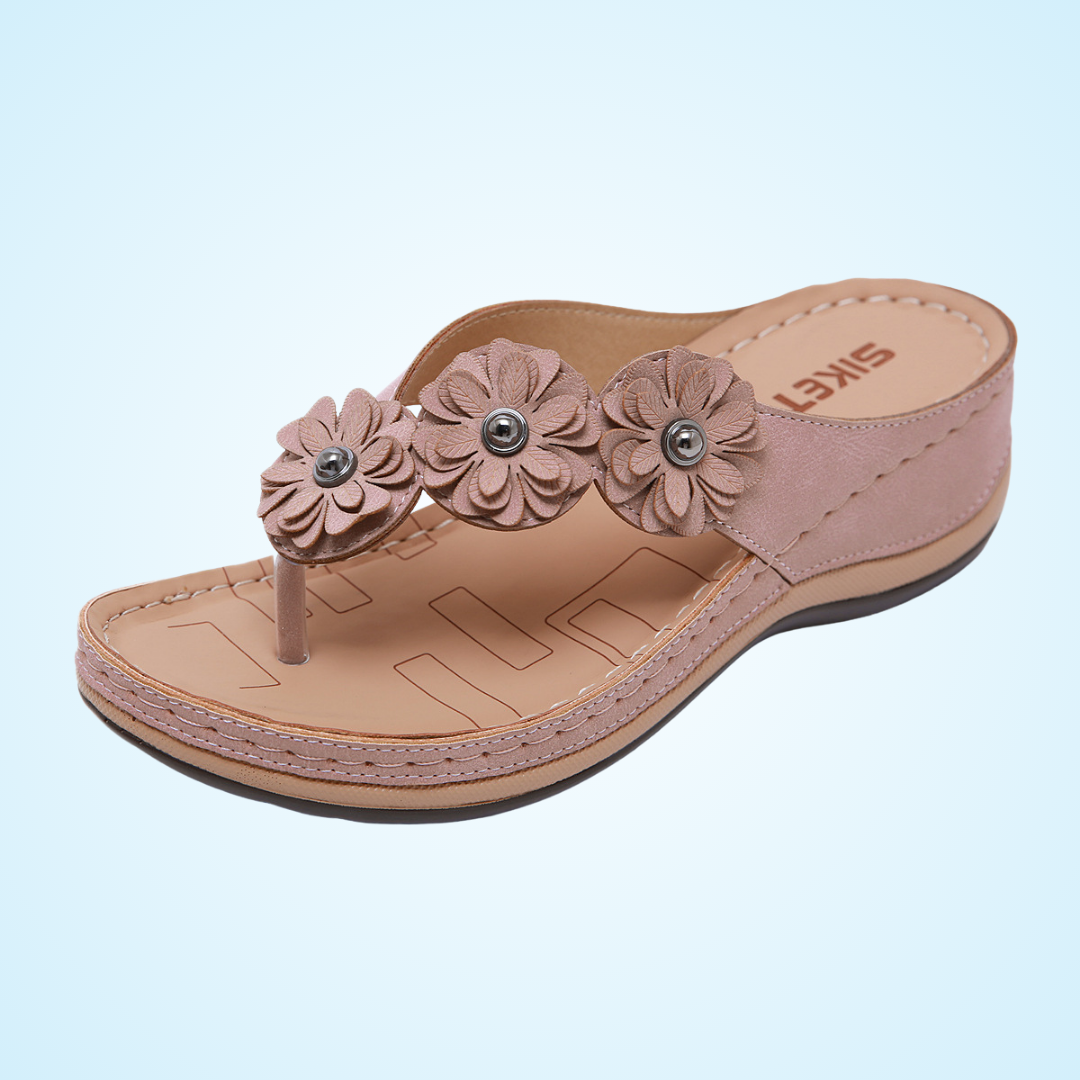 Orthopedic Woman Slip On Wedge Walking Sandals